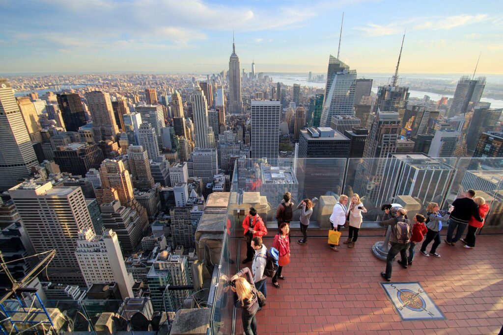 Observation deck at Top of the Rock.