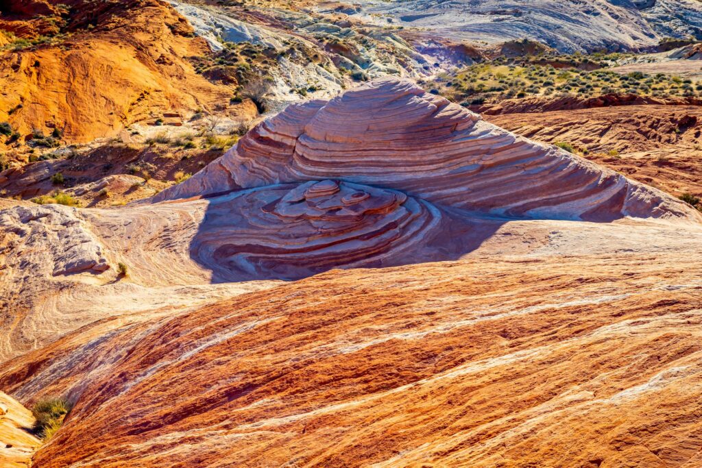 Fire wave formation in Valley of Fire State Park Nevada.