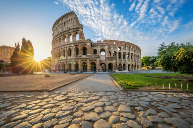 The Colosseum is an elliptical amphitheatre in the centre of the city of Rome, Italy and is the largest ancient amphitheatre ever built, and is the largest standing amphitheatre in the world.