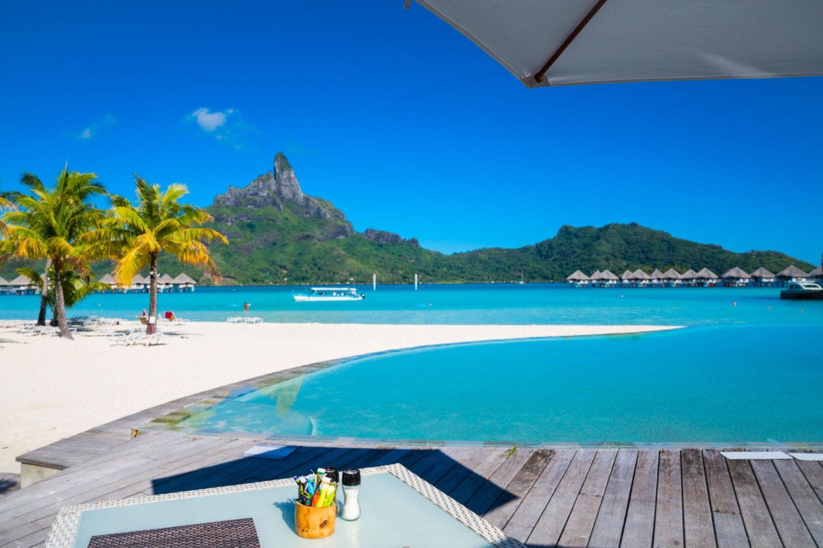 Bora Bora is an iconic volcanic island in French Polynesia, located in the South Pacific northwest of Tahiti.