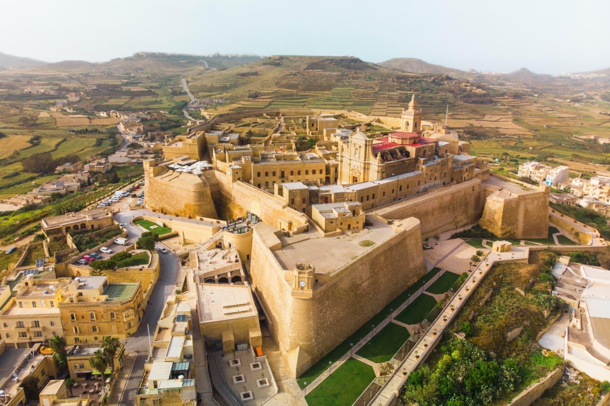 The Citadel, a historic fortified city located in Victoria, the capital of Gozo, Malta where tourist can find several museums, including the Gozo Museum of Archaeology and the Old Prison.