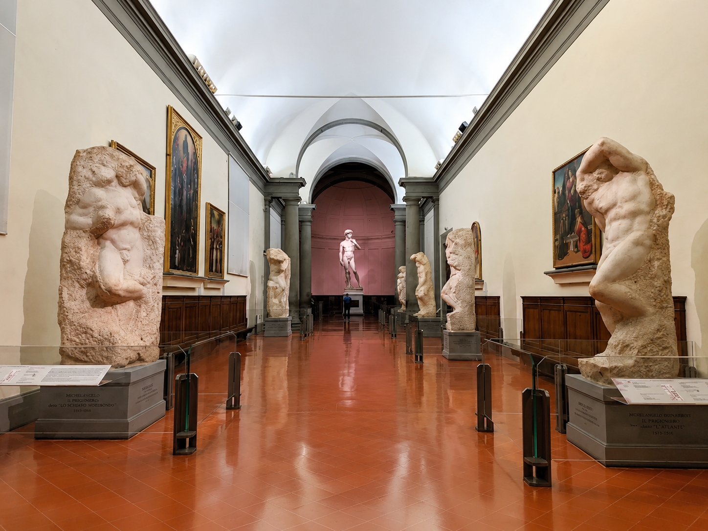 Located in Florence, Italy, Galleria dell'Accademia is famous for housing Michelangelo's David.