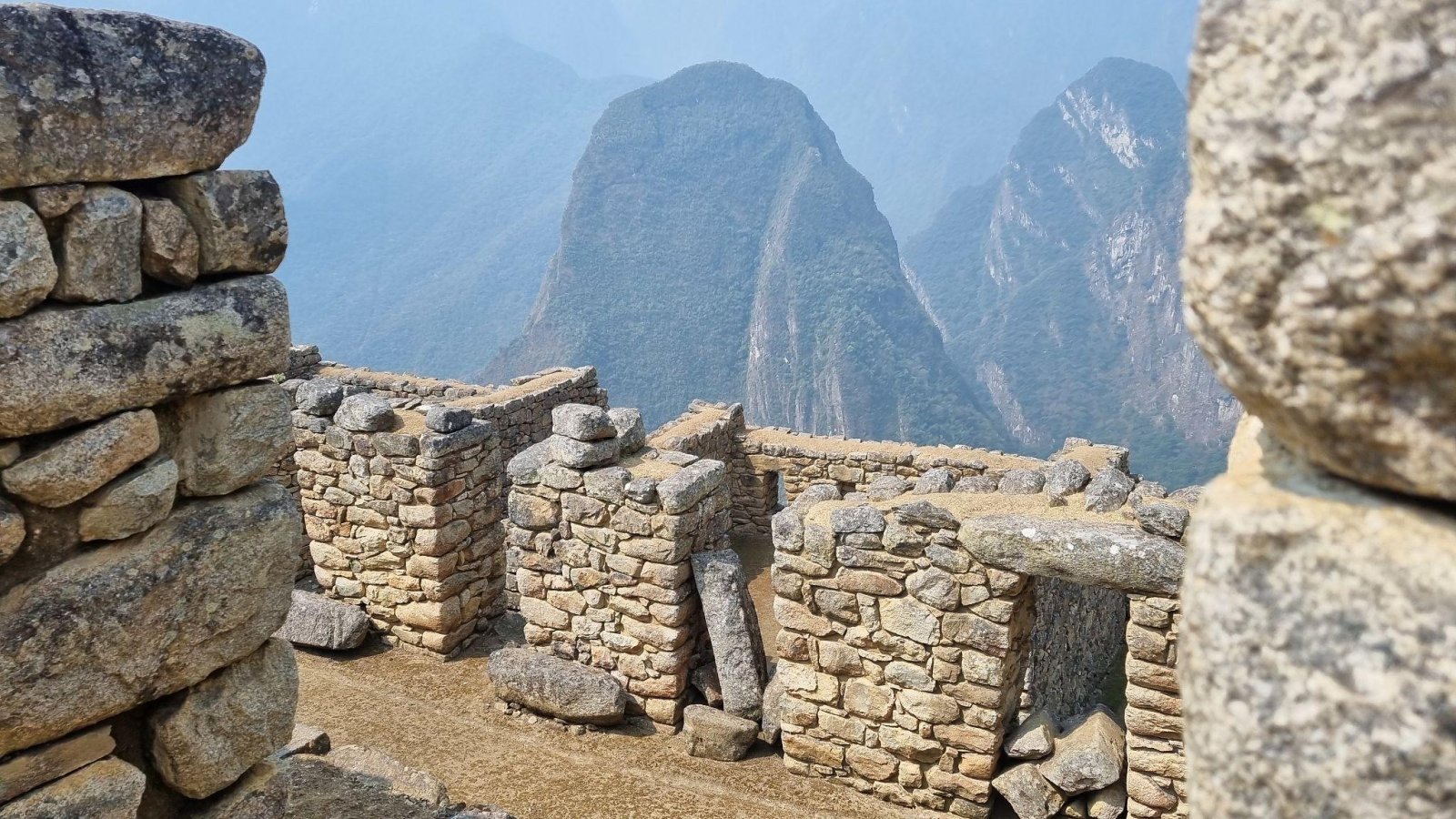 Inca ruins of the sacred city of Machu Picchu, Peru.