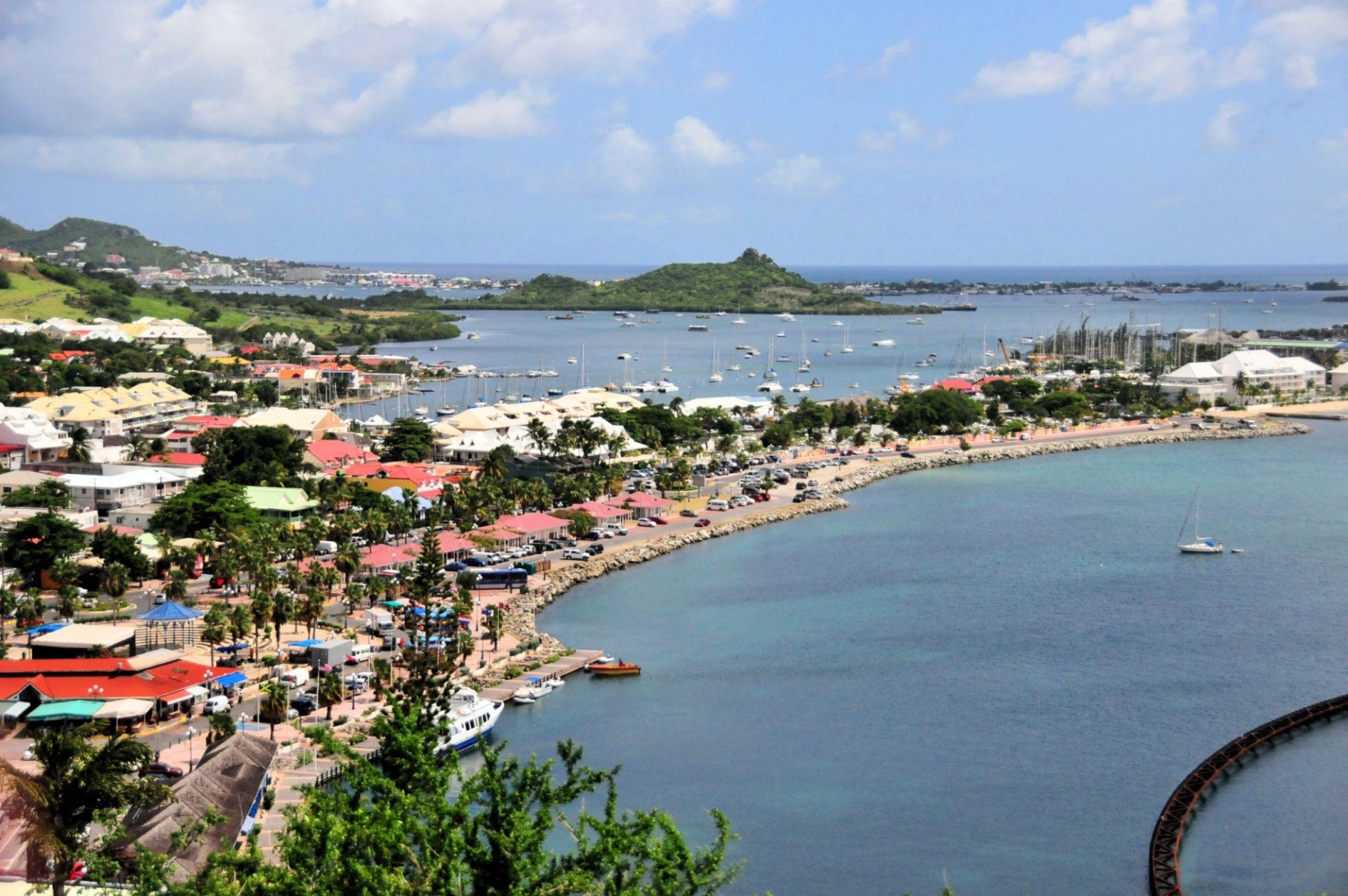 Marigot is the historic capital of the French Collectivity of Saint Martin and is known for its bright-colored buildings, open-air markets, and as a popular destination for tourists arriving by boat or road.