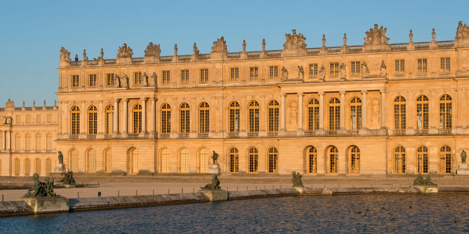 The Palace of Versailles in France was originally a hunting lodge for Louis XIII, it was transformed by Louis XIV into a royal residence and seat of government.