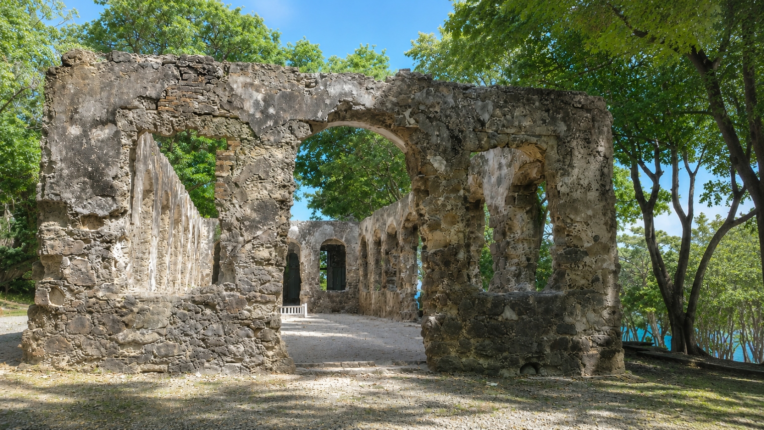 Pigeon Island National Landmark is a 44 acre coastal park located in Gros Islet in northern Saint Lucia.